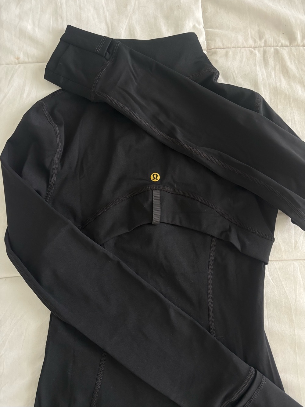 BRAND NEW Lululemon athletica Black Zip-Up Jacket with Gold Hardware - Picture 3 of 3